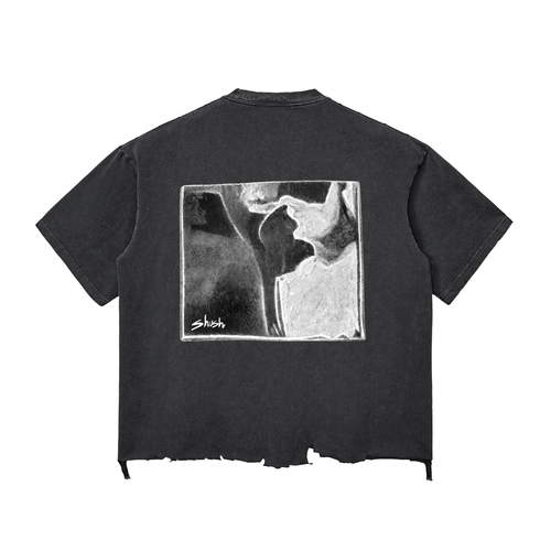 Heavyweight Washed 'No' Tee