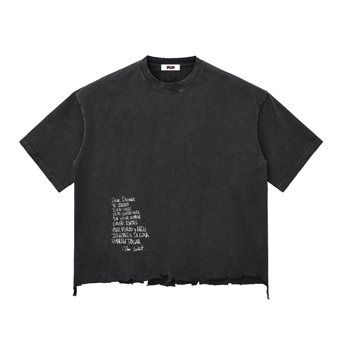 Heavyweight Washed 'No' Tee